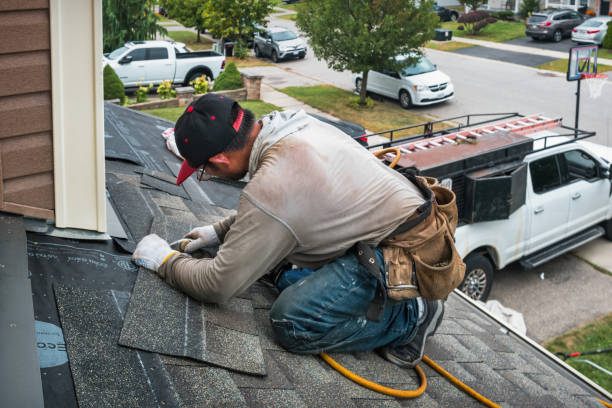 Professional Roofing technician working in Perkinston, MS